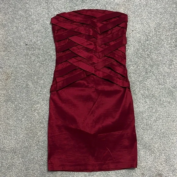 Wet Seal | Dresses | Wet Seal Strapless Red Dress | Poshmark